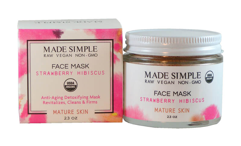 Strawberry Hibiscus Face Mask by Made Simple